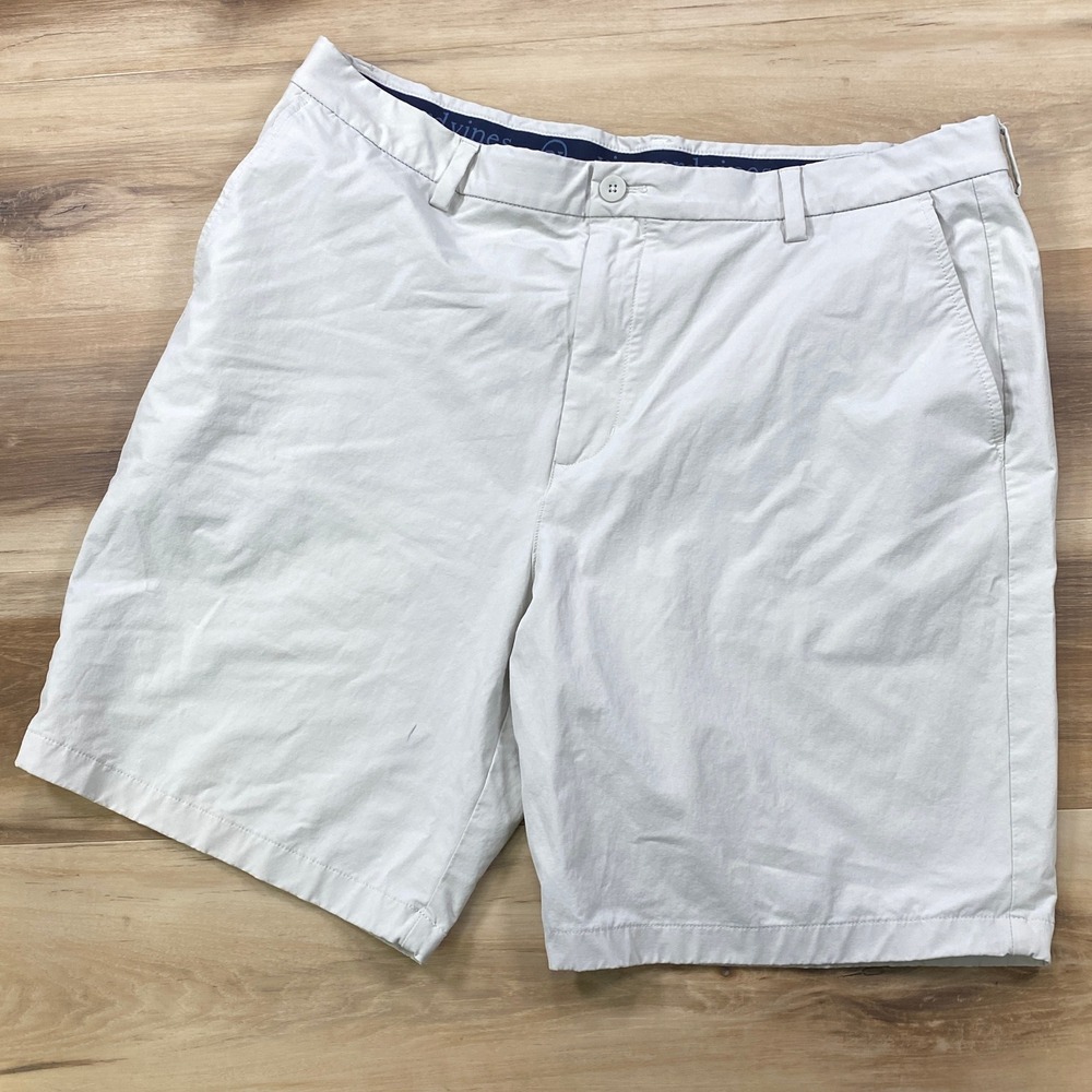 Vineyard Vines Shorts Mens 40 Preppy Performance Stretch Light‎ Khaki